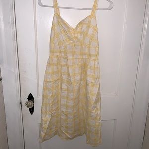 Yellow Plaid, Old Navy Summer Dress Size 4